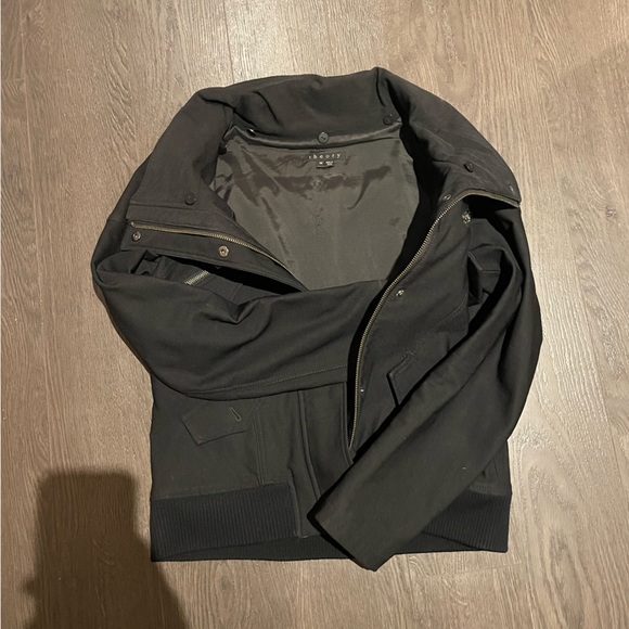 Theory Black Moto Fall Jacket - Size M - EUC - Picture 5 of 6